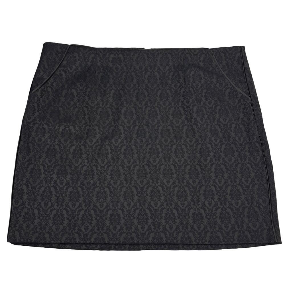 NWT RICKI'S Jacquard Black Pencil Skirt Size 14 - Picture 3 of 8